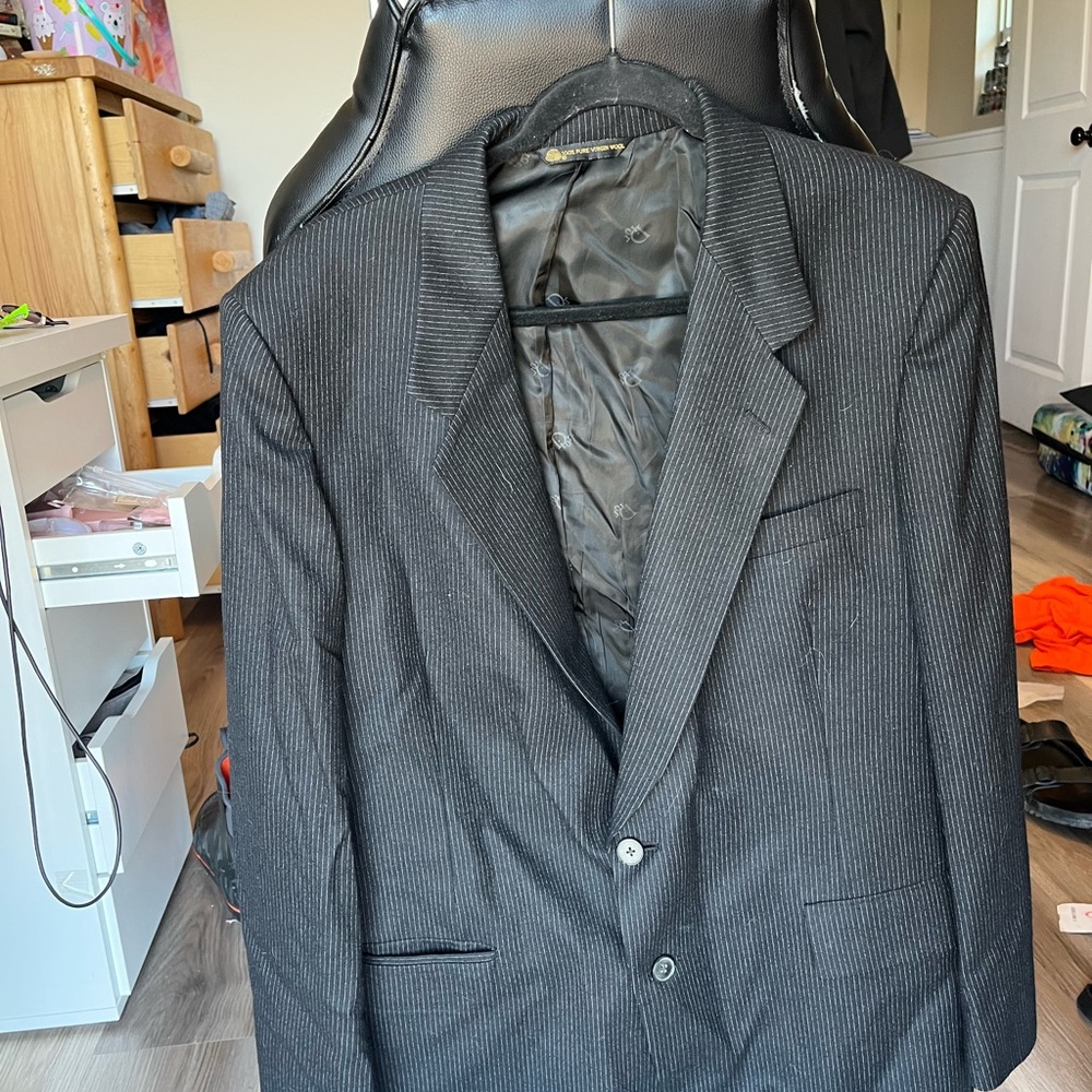 Dior Men's Black Pinstripe Blazer